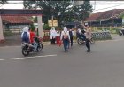 Polsek Manonjaya Jaga Kelancaran Lalu Lintas Pagi Hari