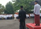 POLSEK SUKARATU POLRES TASIK KOTA POLDA JABAR, MELAKSANAKAN GIAT UPACARA DLM RANGKA HSN TK KEC.SUKARATU SEBAGAI WUJUD POLRI HADIR DGN WARGA MASYARAKAT DAN PARA SANTRI.