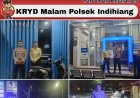 Polsek Indihiang Laksanakan Patroli Malam Hari Antisipasi Gangguan Kamtibmas.