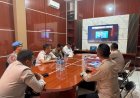 KAPOLRES TASIKMALAYA KOTA IKUTI ZOOM MEETING PEMBAHASAN KUHAP DI AULA SAT  NARKOBA