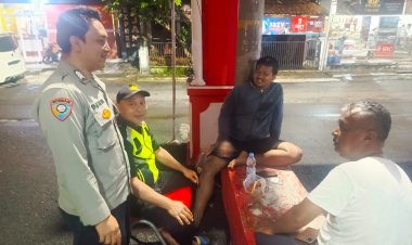 Patroli KRYD, Polsek Cihideung Sampaikan Himbauan Kamtibmas