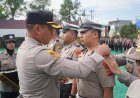 Kapolres Tasikmalaya Kota Pimpin Upacara Kenaikan Pangkat Personel Polres Tasikmalaya Kota