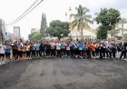 **Kapolres Tasikmalaya Kota Gelar Gerakan Masyarakat Sehat melalui Charity Run dan Open Donasi Peduli Longsor Cisarua**