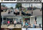 Patroli siang  Polsek Manonjaya Polres Tasikmalaya kota Antisipasi Pencurian dan Gangguan Kamtibmas di Lingkungan Warga Manonjaya.