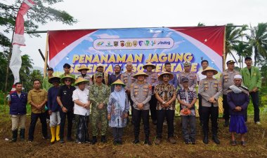 Polres Tasikmalaya Kota melaksanakan Penanaman Jagung Serentak di Wilkum Kota Tasikmalaya